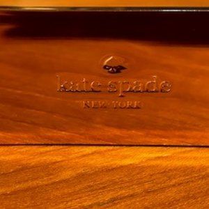 kate spade gold colored desk business card display